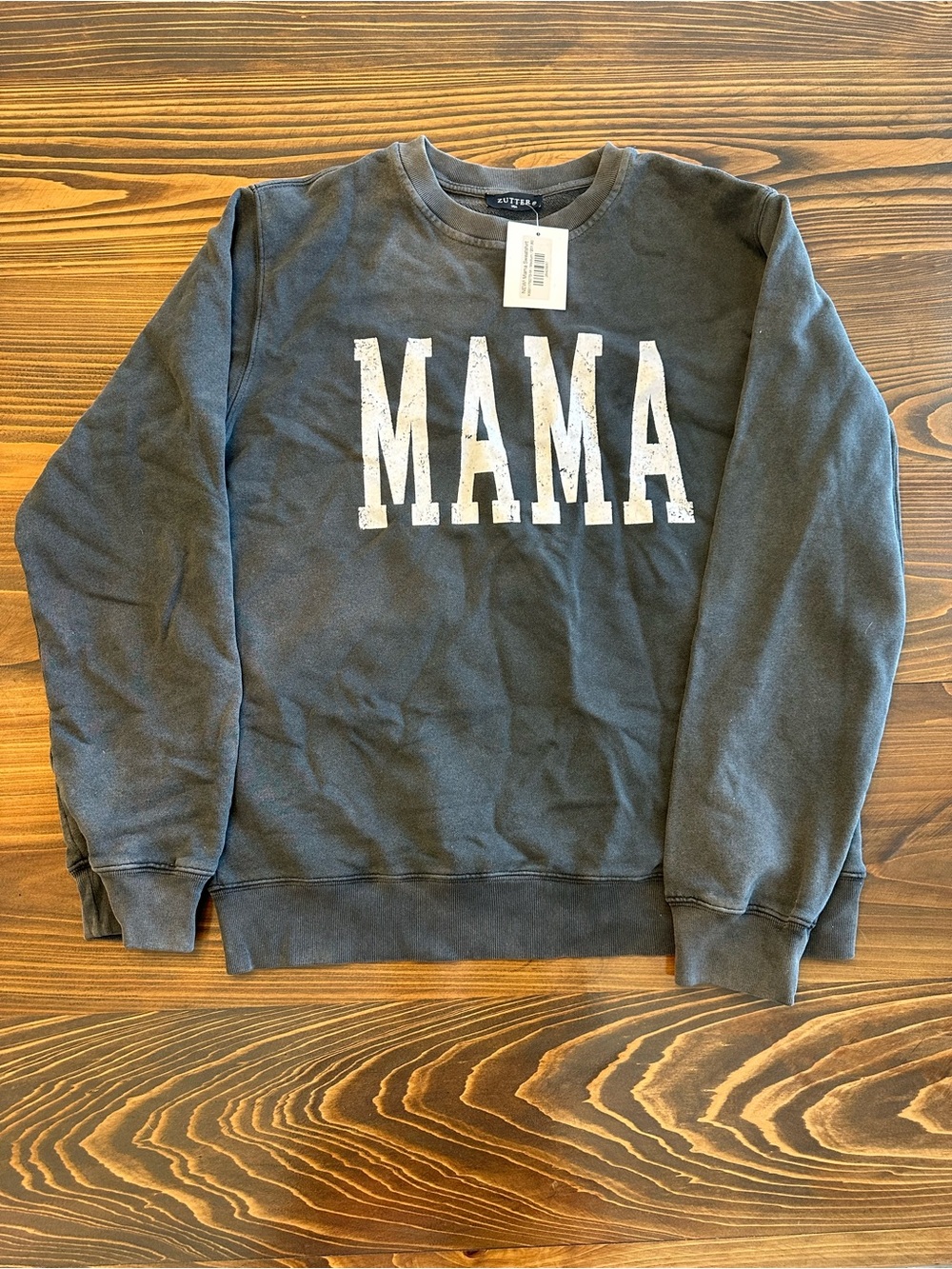 MAMA Graphic Crewneck Sweatshirt - Charcoal